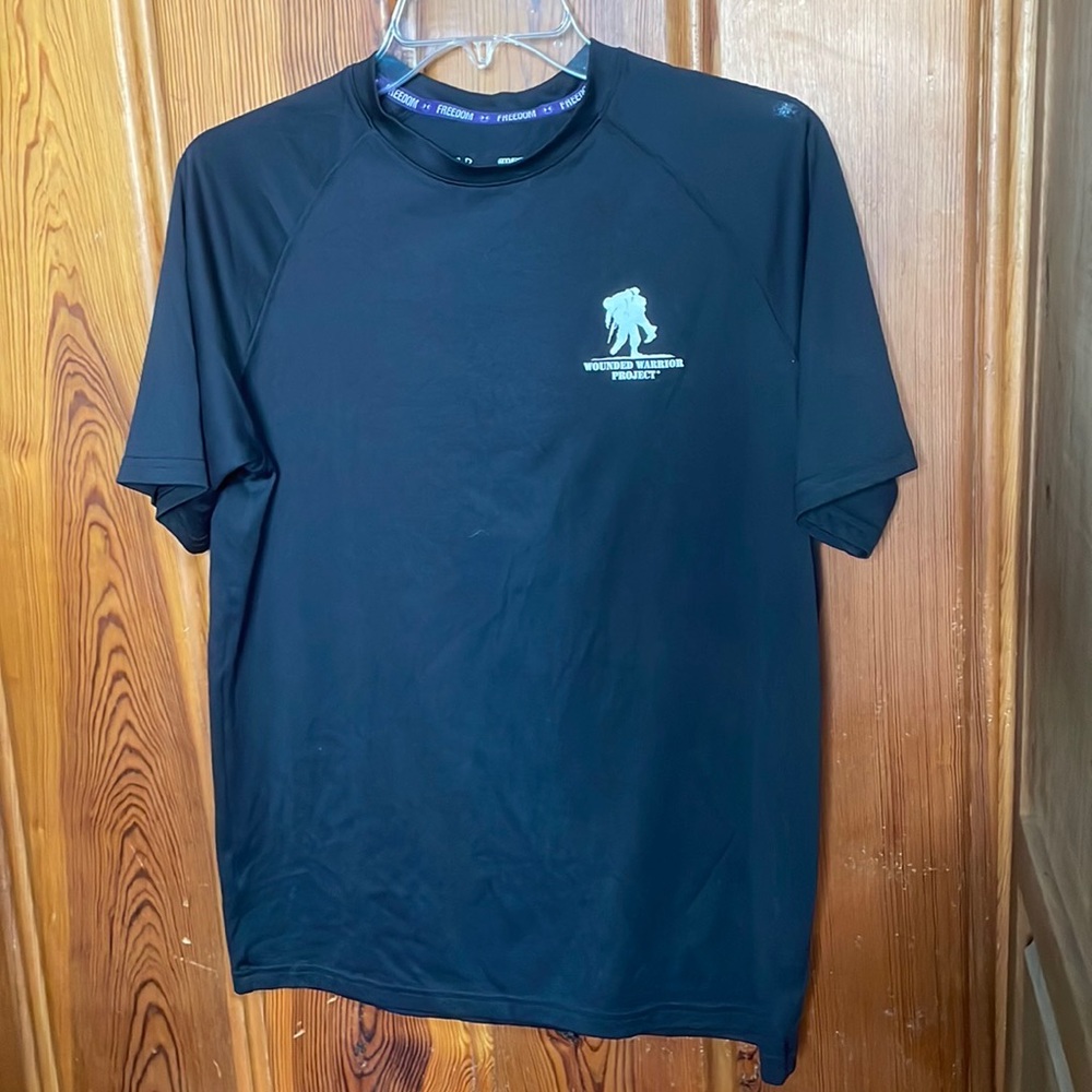 Under Armour Heat Gear Black Wounded Warrior Project T-shirt